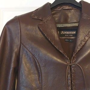 Stylish Brown Leather Jacket